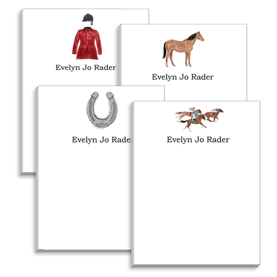 Equestrian Mini Notepad Set